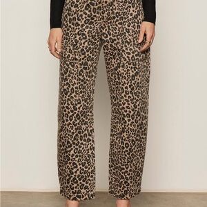 Sanctuary Tan Leopard Print Wide Leg Pants NWOT